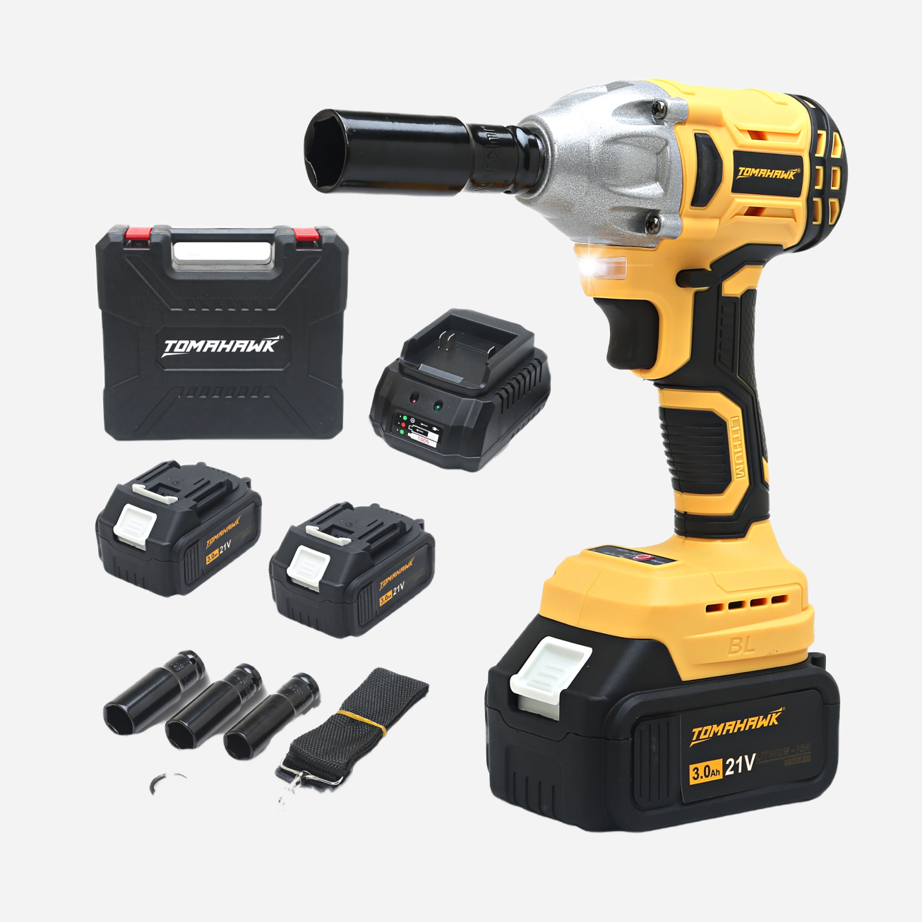 21V 300Nm Brushless Cordless Impact Wrench T8582