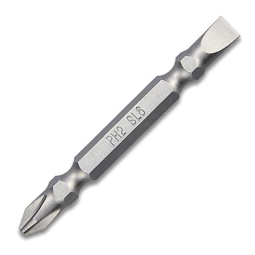 Tomahawk Screwdriver Bit Set - Stainless Steel 65MM PH2 Double Sided Plus and Minus - 10 BITS