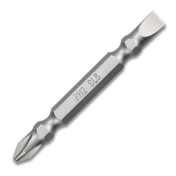 Tomahawk Screwdriver Bit Set - Stainless Steel 65MM PH2 Double Sided Plus and Minus - 10 BITS