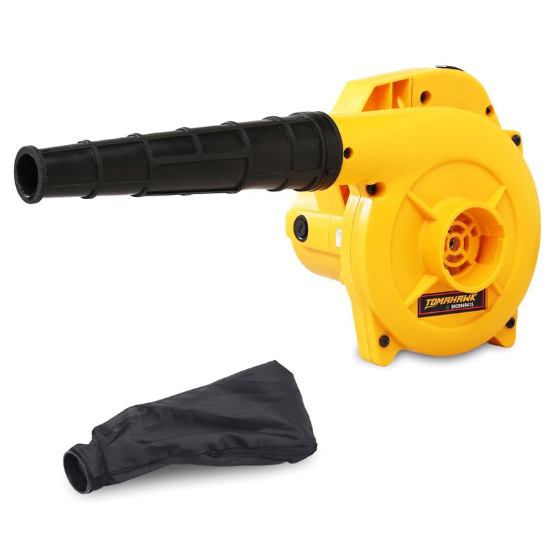 Tomahawk Electric Blower - 16500rpm, 600W, Yellow, 1.8m Cord, Single Speed - Air Blower Machine