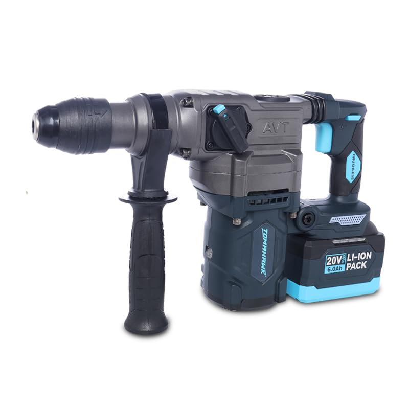 Tomahawk Cordless Demolition Hammer Jack Hammer - 1200W Dual Handle 3800R/Min Impact Frequency - DHM-6600