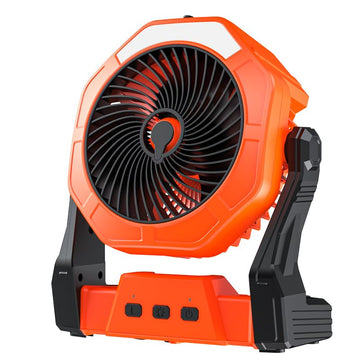 Tomahawk Portable Fan With Water Tank, LED Light, 5-Inch, 2000mAh Battery, 3-Speed, 250ml Capacity - TCF-4405
