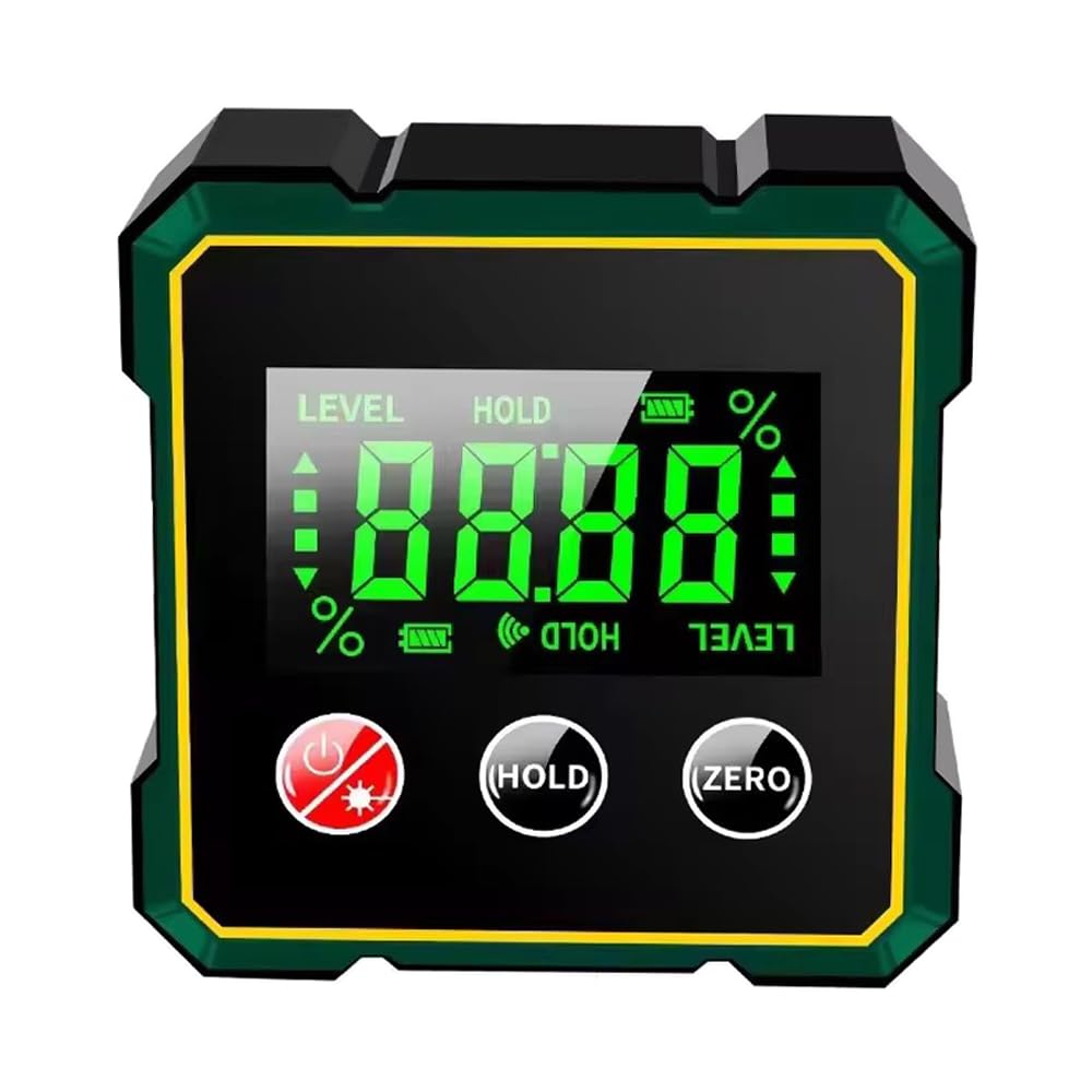 Tomahawk Digital Angle Finder - Dual 360° Horizontal Lasers, ±2° Accuracy, 0.05° Resolution, IP54 Water Resistant, Type-C Charging - LAF-1270