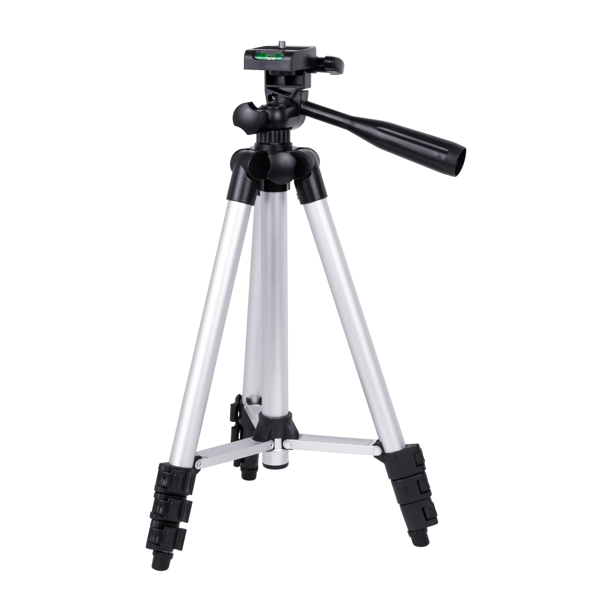 Tomahawk Laser Tripod Stand Holder - Adjustable Aluminium Alloy, 3-Way Pan Head, Bubble Level, 5/8” Thread - TP-B10-Tripod
