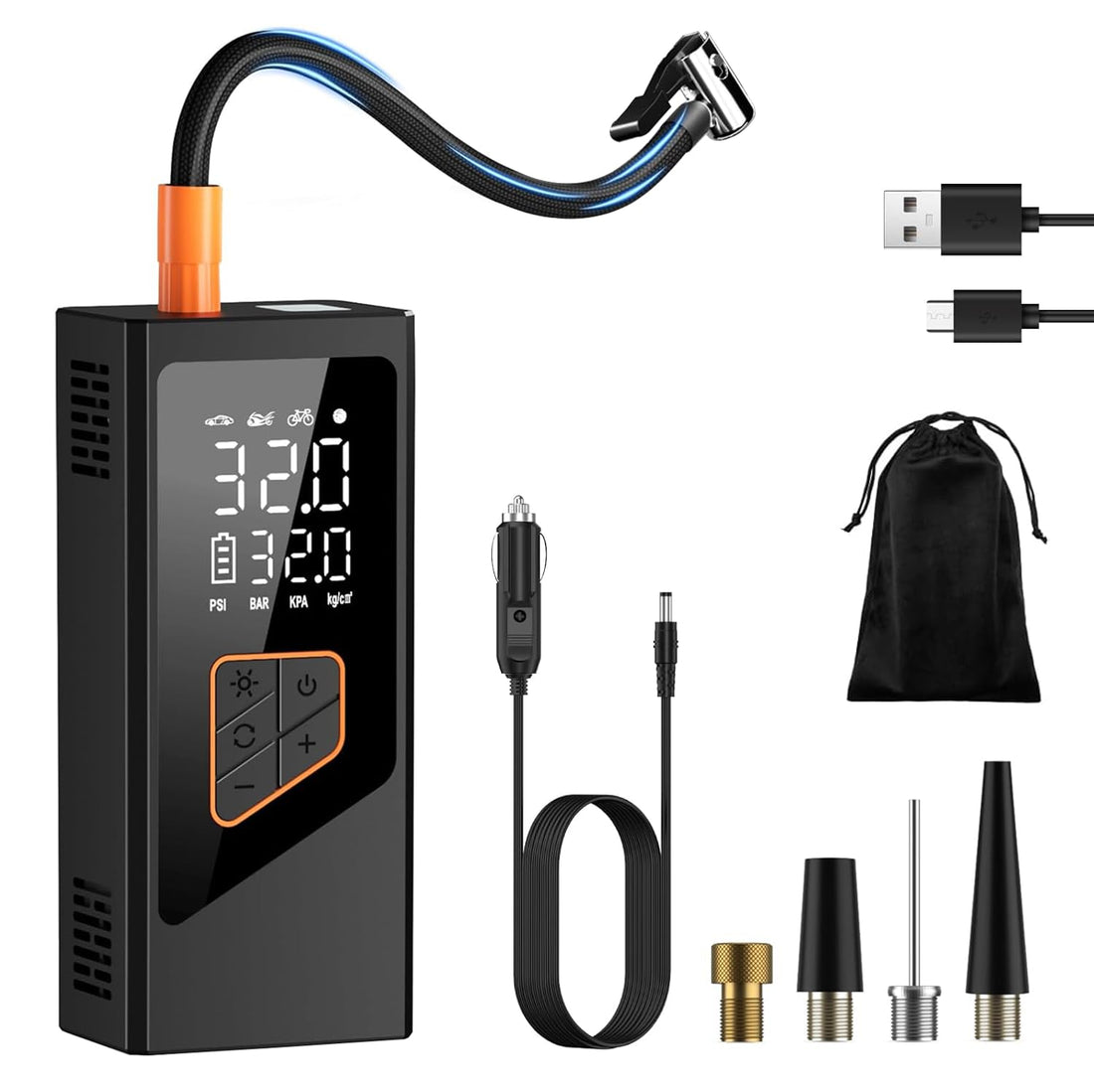 Tomahawk Tyre Inflator - Corded Dual Mode Wireless 150 PSI - CTI-1920