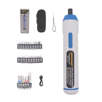 Tomahawk Cordless Electric Screwdriver - 4V 2000mAh Battery 8Nm Torque 220RPM Reversible Pistol Grip - SDP-7272