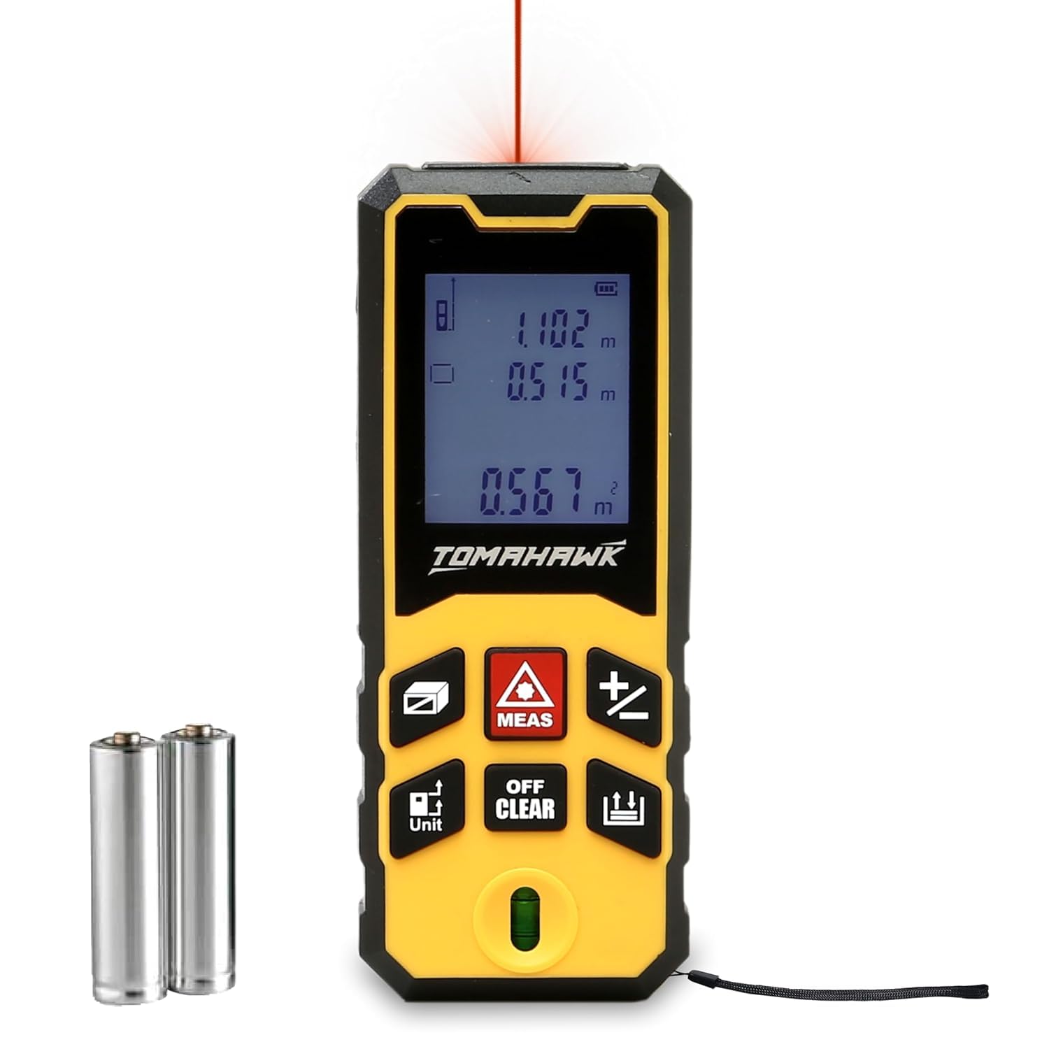 Tomahawk Laser Distance Meter - 80m Range, Water & Dustproof - TLM-O-80