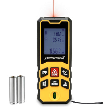 Tomahawk Laser Distance Meter - 80m Range, Water & Dustproof - TLM-O-80