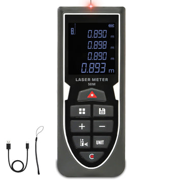 Tomahawk Laser Distance Meter - 50m 164 Ft IP54 Waterproof - BLA-0500 LT