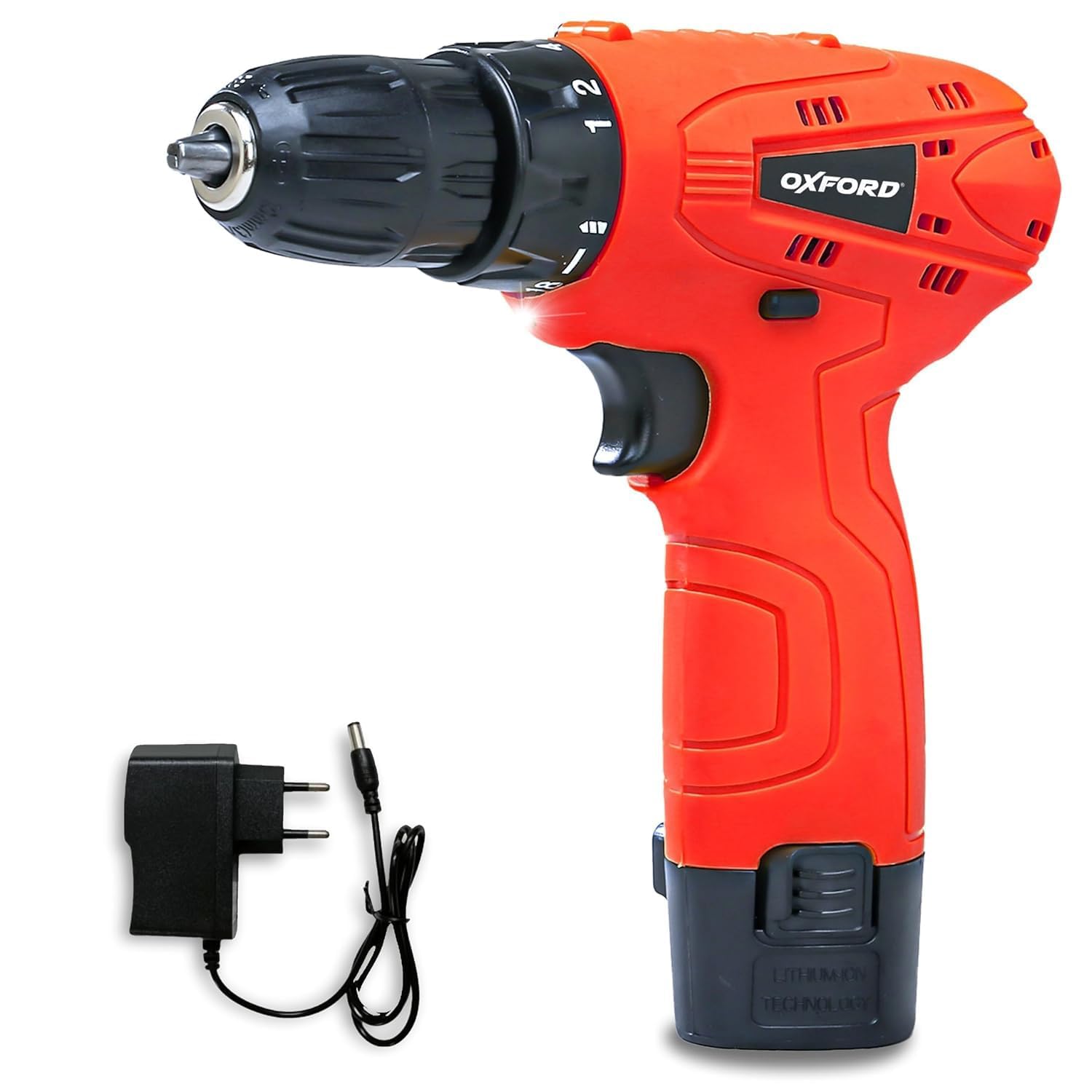Tomahawk Cordless Drill/Screwdriver - 12V, 1.5 Ah Battery, 600 RPM, 24 Nm Torque - O-3750
