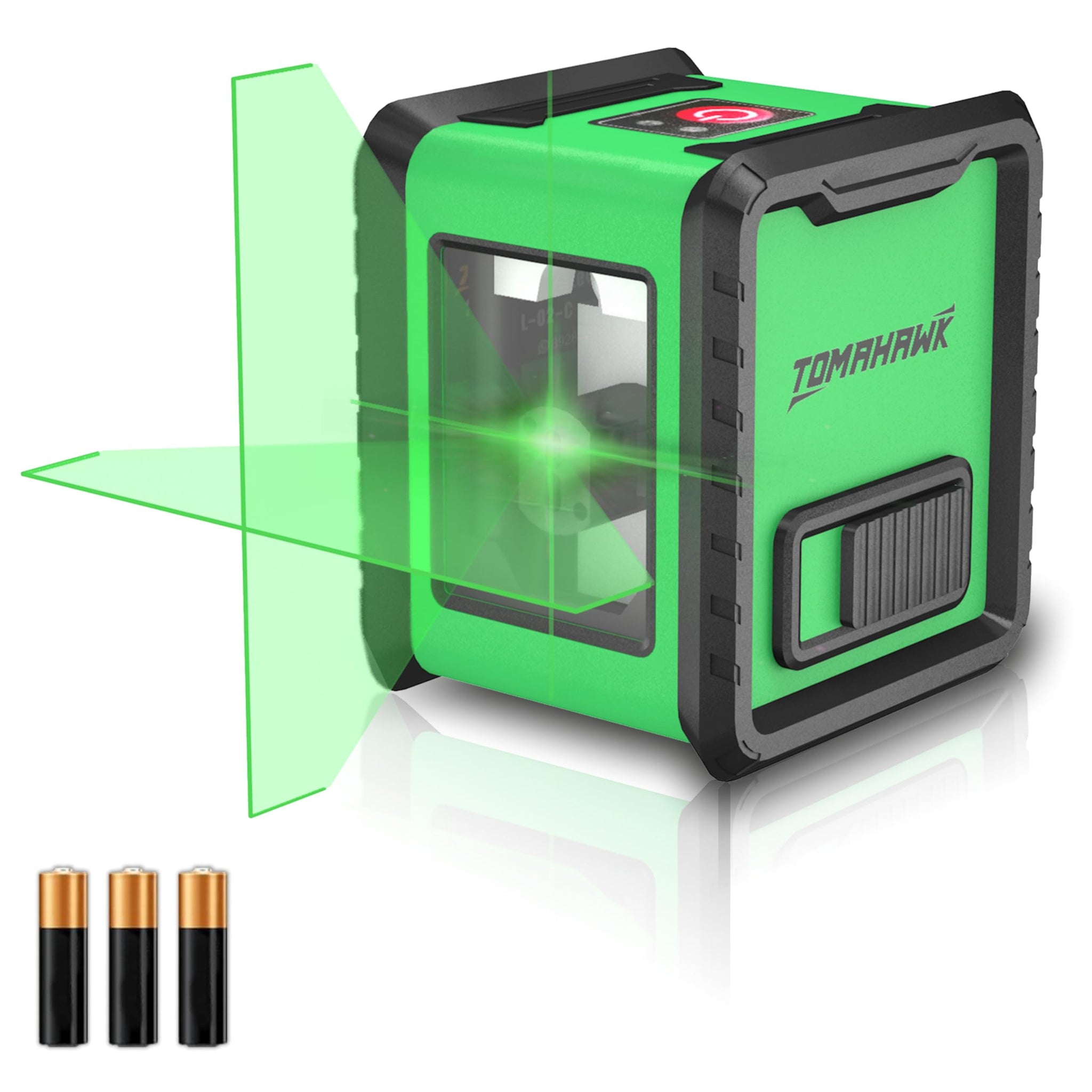 Tomahawk Line Laser Level - 2 Green Line Self-Levelling 98ft Cross - TLC-2315-2