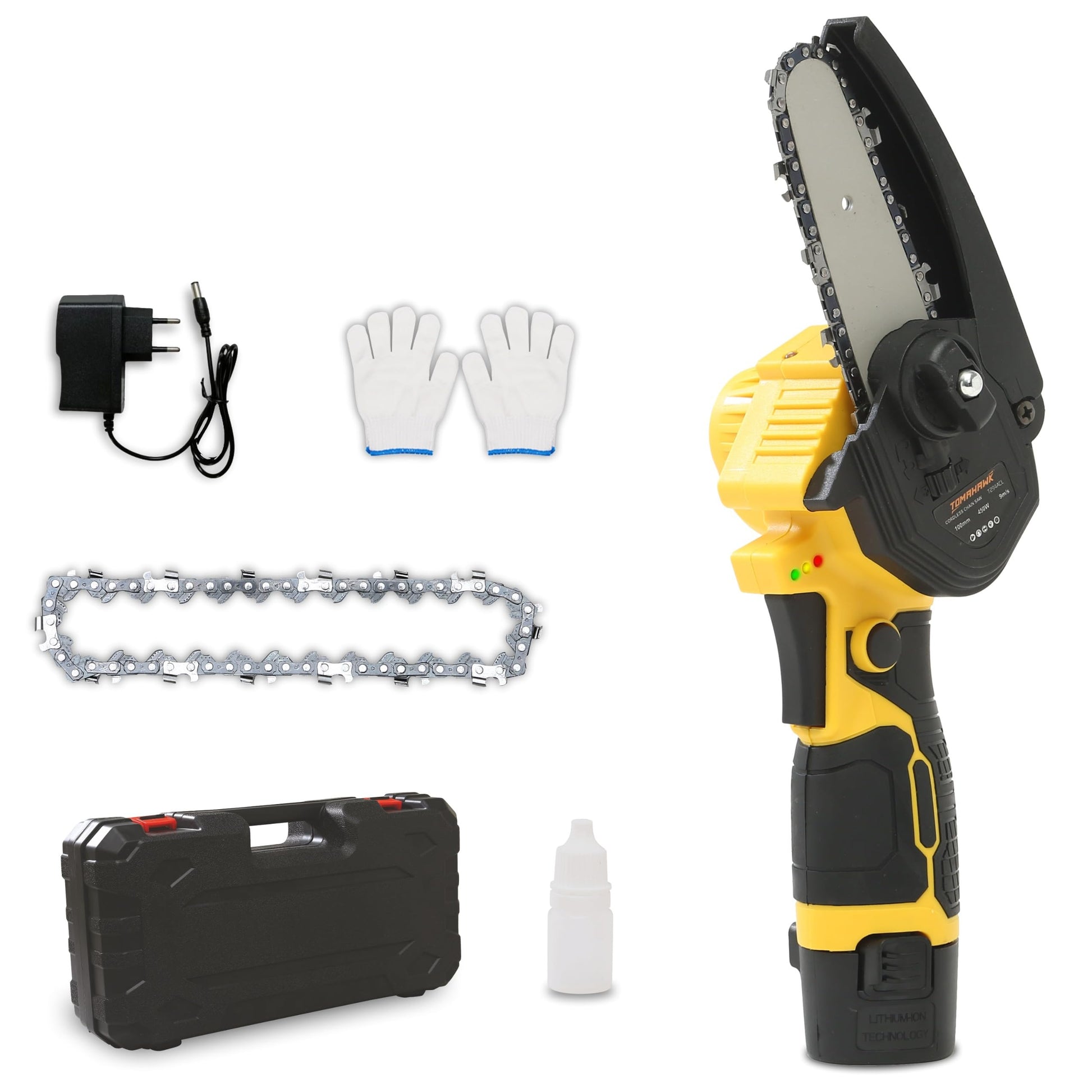 Tomahawk Cordless Chainsaw - 4 Inch 550W 12 Volt 1.5Ah - T294A