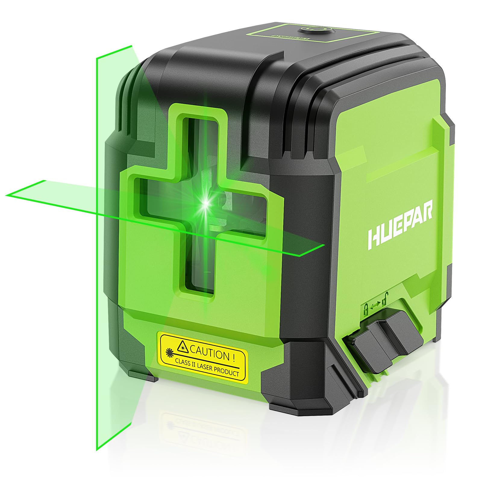 Tomahawk Laser Level - Compact 2 Green Line 98ft Cross Self-Levelling - HCE-1085