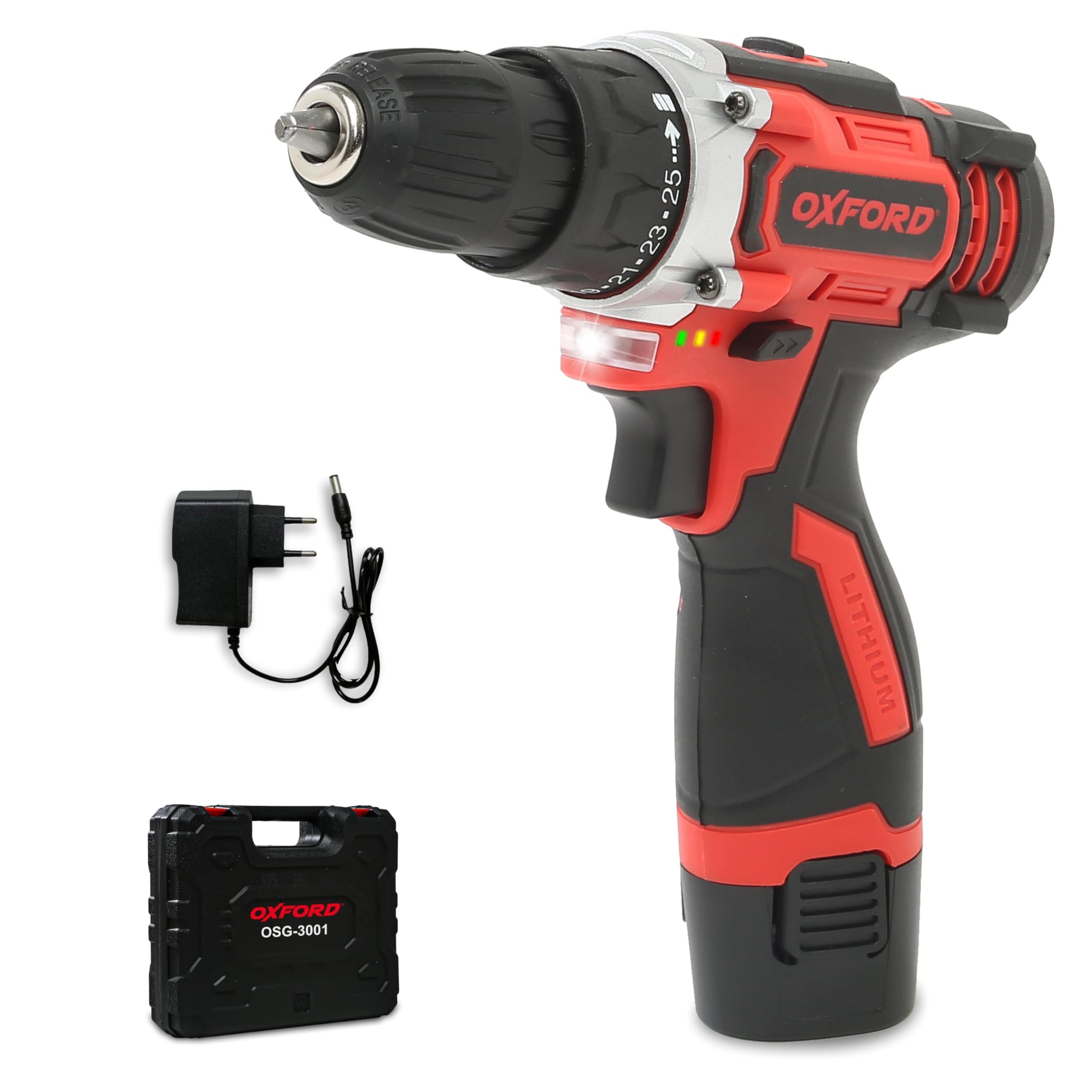 Tomahawk Screwdriver and Drill Cordless - 12V 1350RPM 1x 1.5Ah Battery - OSD-2001