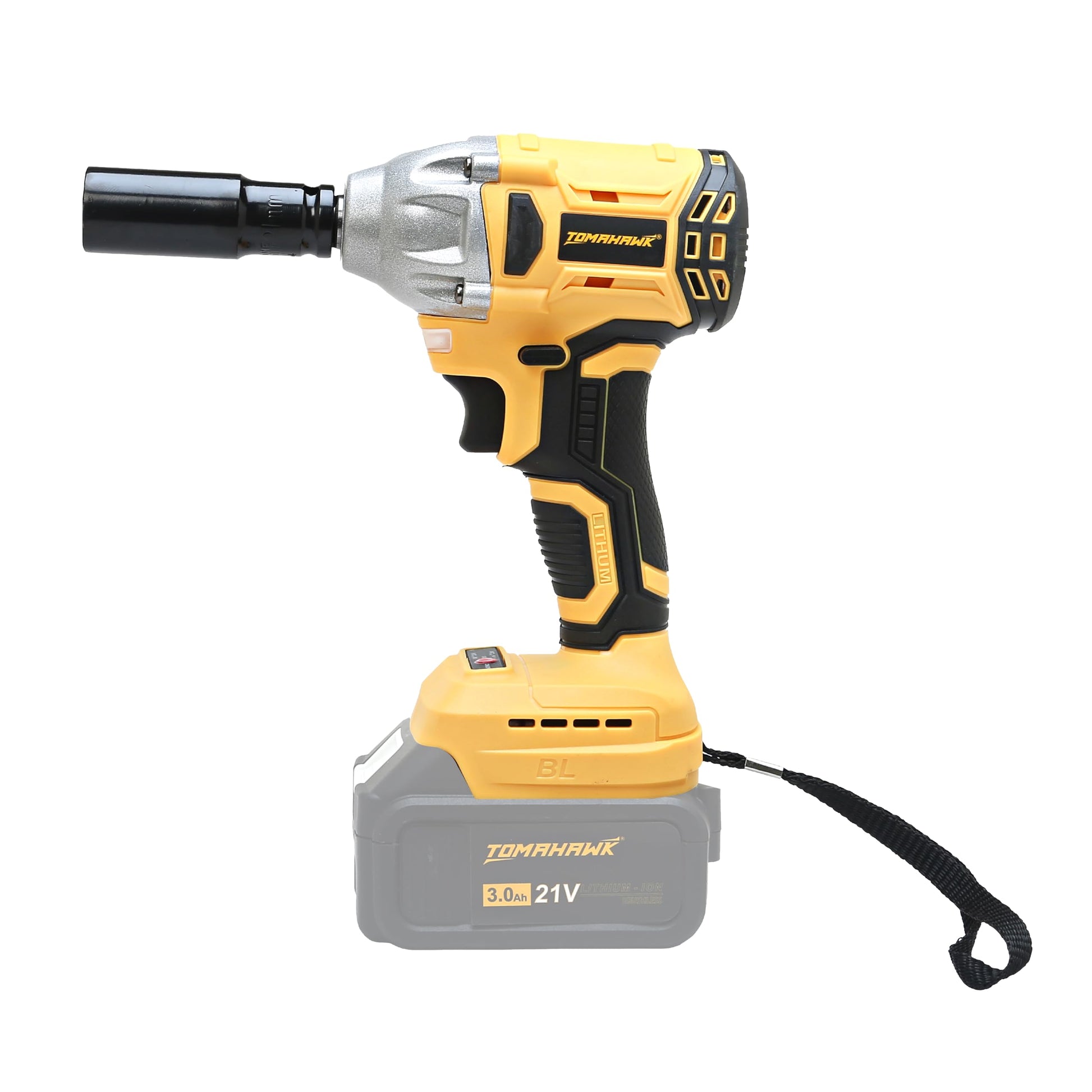 Tomahawk Cordless Impact Fixed Square Wrench - 20V Brushless Motor 1/2 Inch Drive 300Nm Torque - TIW-85B