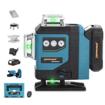 Tomahawk Laser Level - 16 Lines 4x360° 4D Green Cross Self-Levelling - LEV-1699