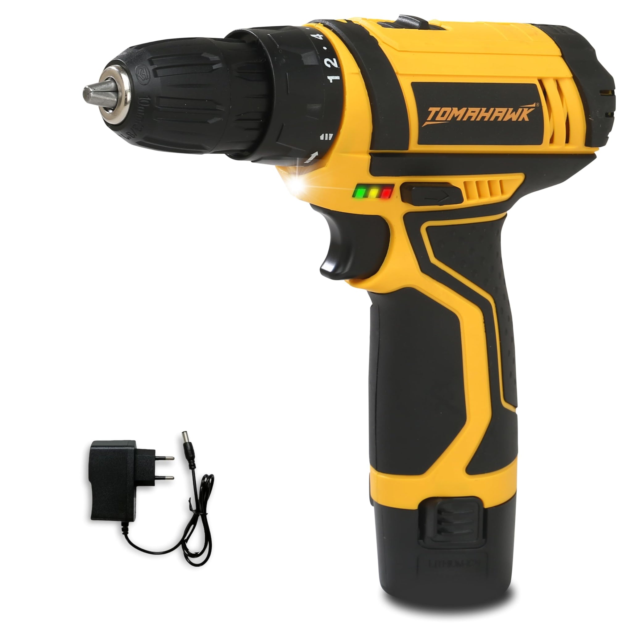 Tomahawk Cordless Drill/Screwdriver - 12V 1.5Ah Single Battery 2-Speed - T7450