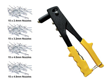 Tomahawk Heavy Duty Riveter Set - 16 Nozzles - Anti-Corrosion Properties