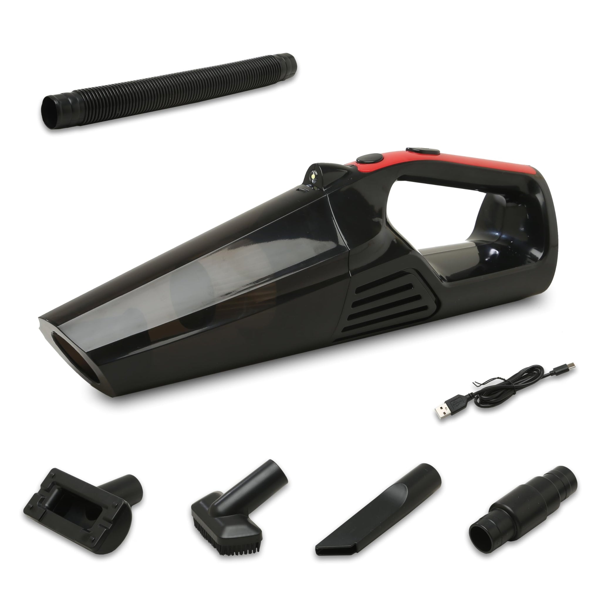 Tomahawk Car Vacuum Cleaner - 5000 KPA Suction, 0.35 L Capacity, 120 W, Black - TCV-126