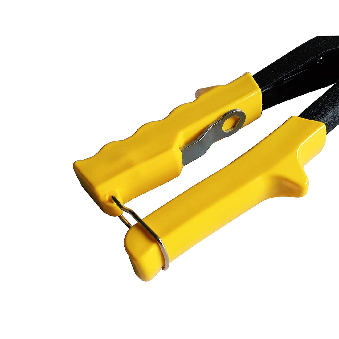 TOMAHAWK Hand Riveter - Medium Duty. This comfortable, easy-to-squeeze TOMAHAWK® Hand Riveter has a long handle and can be used in tight spaces. It has a durable steel construction and is ideal for many types of maintenance and repair jobs.